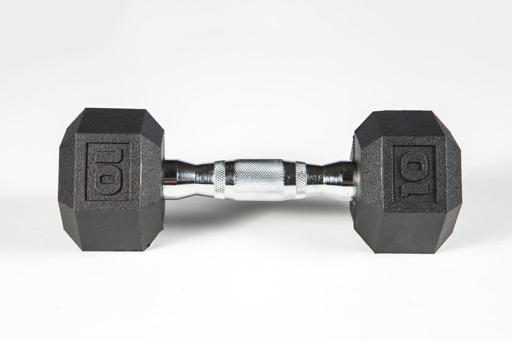 YORK® PVC Hex Dumbbell - Chrome Ergo Handle