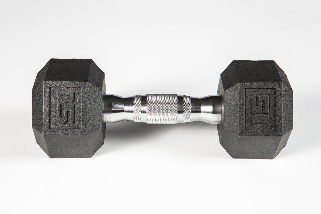 YORK® PVC Hex Dumbbell - Chrome Ergo Handle