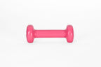 YORK 1 lb pink vinyl dumbbell - front view