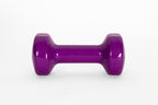 YORK 9 lb purple vinyl dumbbell - front view