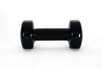 YORK 10 lb black vinyl dumbbell - front view