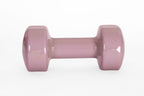 YORK 15lb Vinyl Dumbbell - Grey - Front View