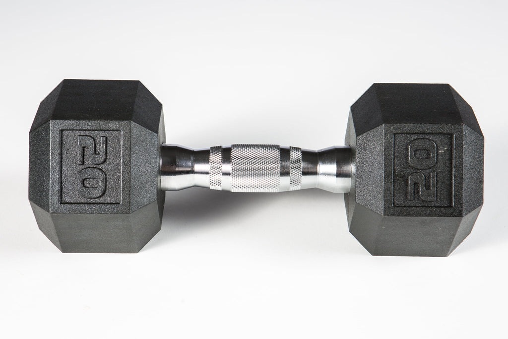 YORK® PVC Hex Dumbbell - Chrome Ergo Handle