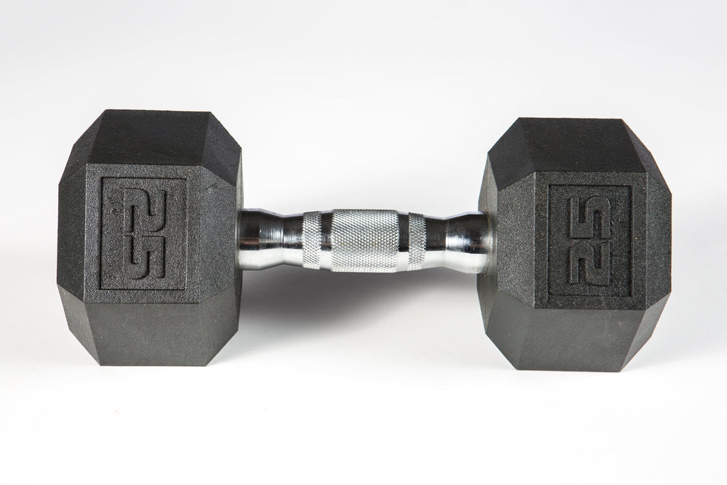 YORK® PVC Hex Dumbbell - Chrome Ergo Handle
