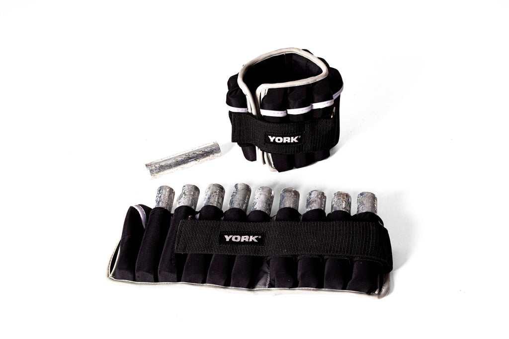 YORK® 5kg Adjustable Ankle/ Wrist Weight