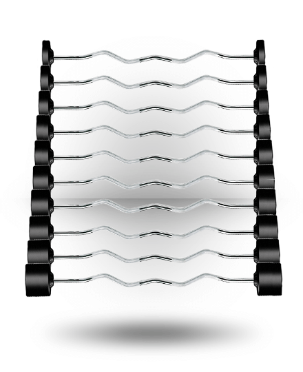 YORK® Rubber Fixed Pro Curl Barbell Set