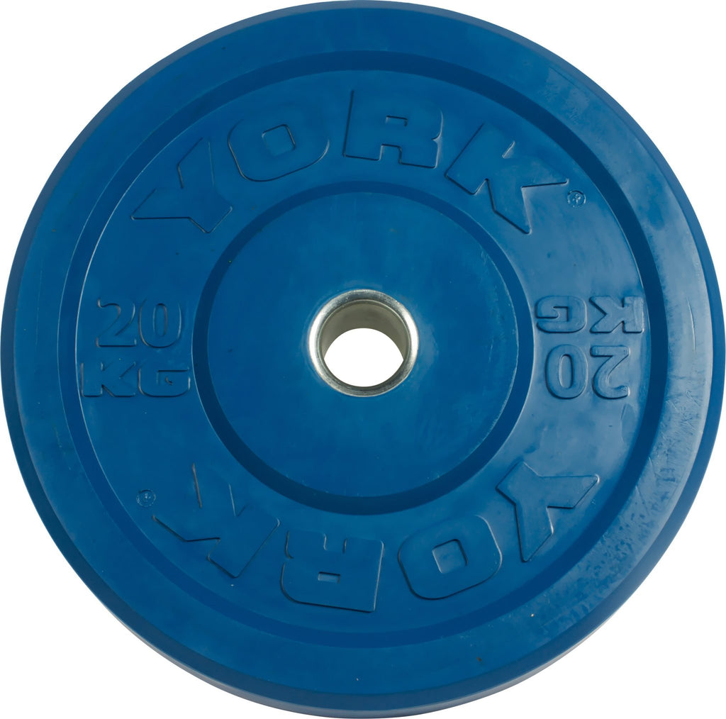 YORK® Rubber Training Bumper Plate (Metric, Colour)