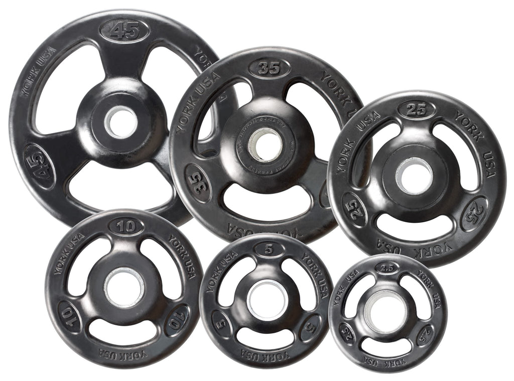 Iso-Grip Steel Olympic Weight Plate - York Barbell