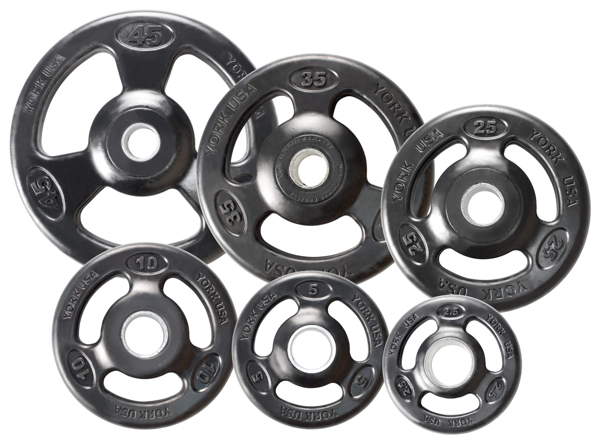 Iso-Grip Steel Olympic Weight Plate - York Barbell
