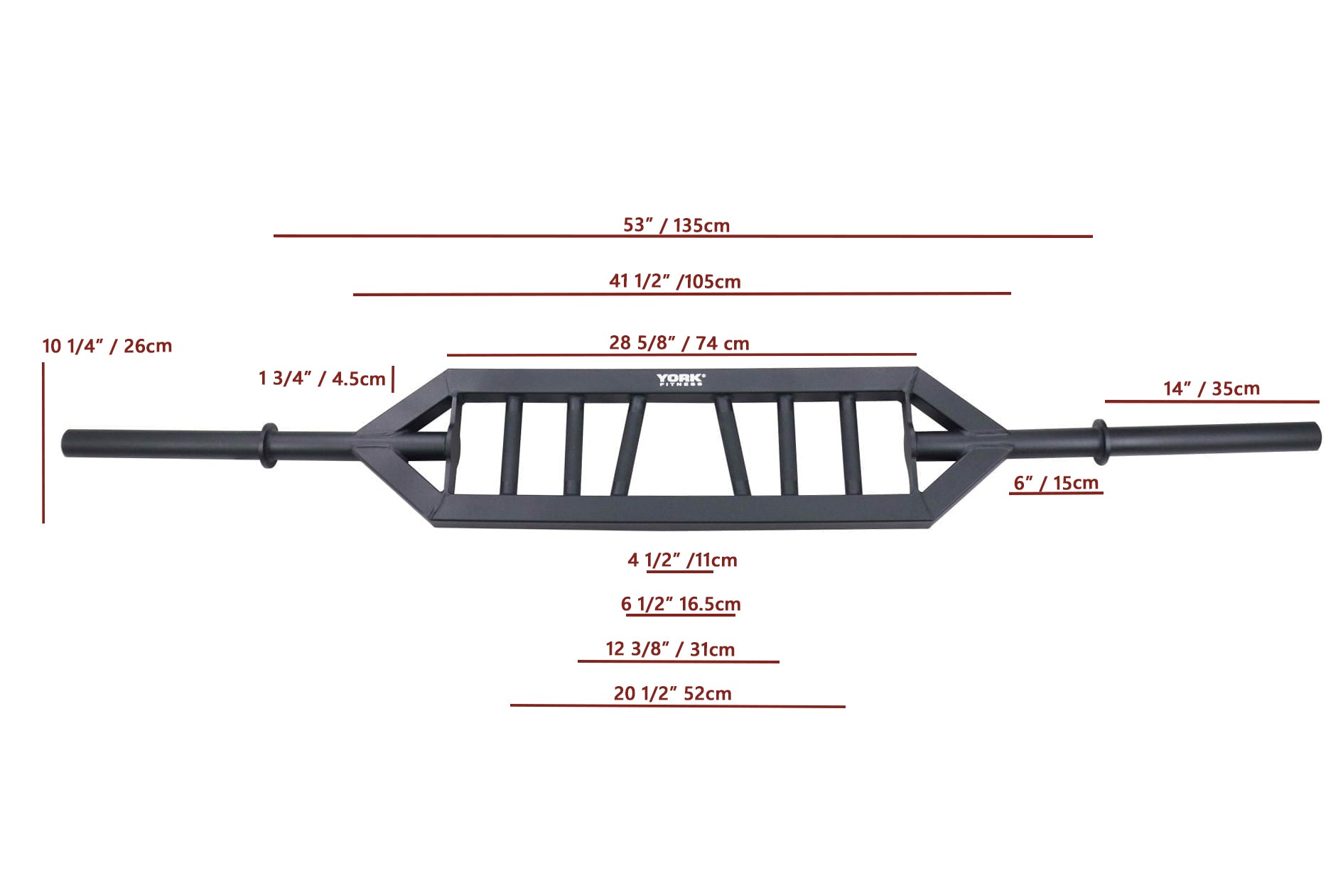 York Swiss Multi-Grip Bar