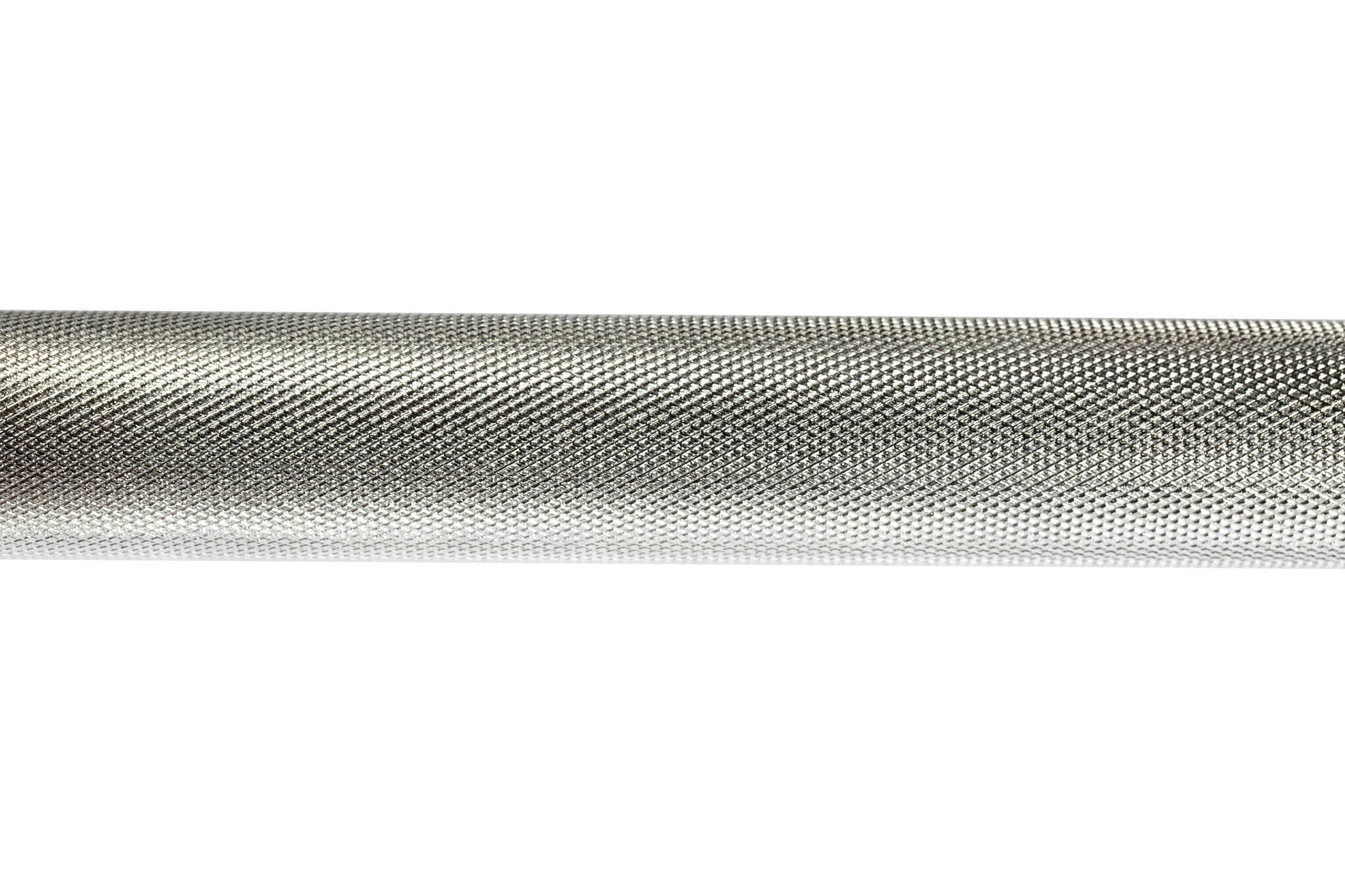 Women's International Chrome Olympic Training Weight Bar - knurling