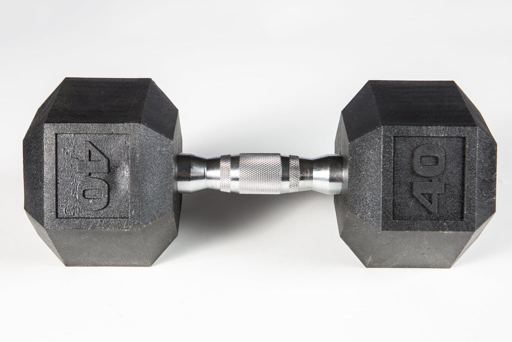 YORK® PVC Hex Dumbbell - Chrome Ergo Handle