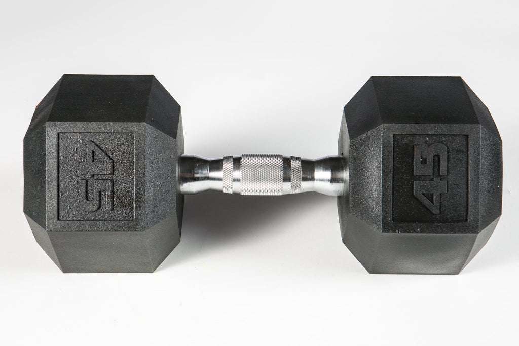 YORK® PVC Hex Dumbbell - Chrome Ergo Handle