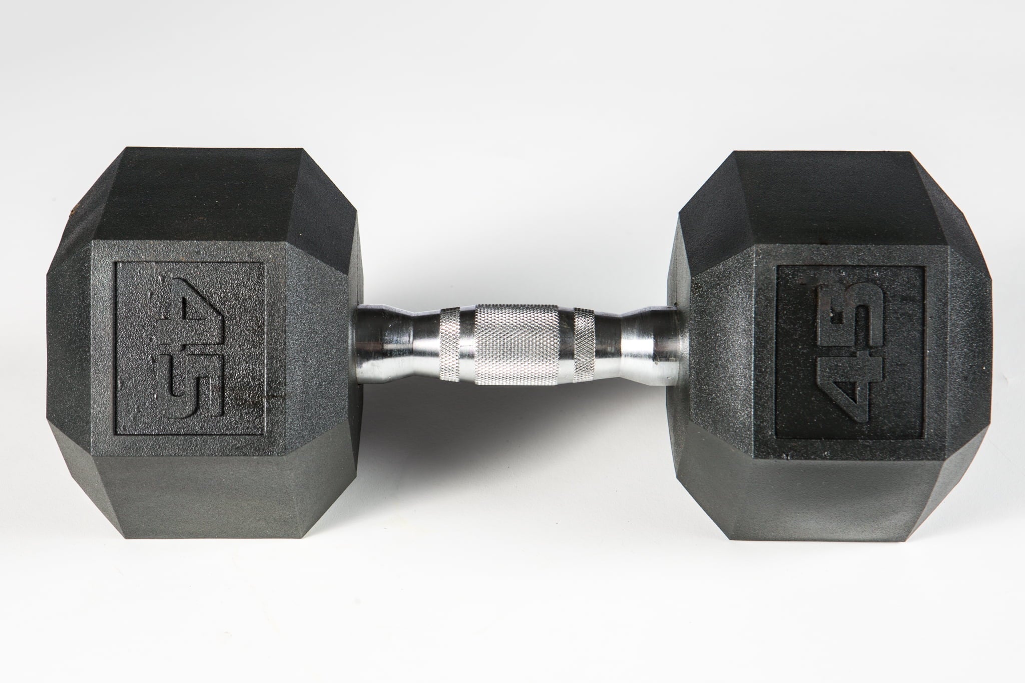 YORK® PVC Hex Dumbbell - Chrome Ergo Handle