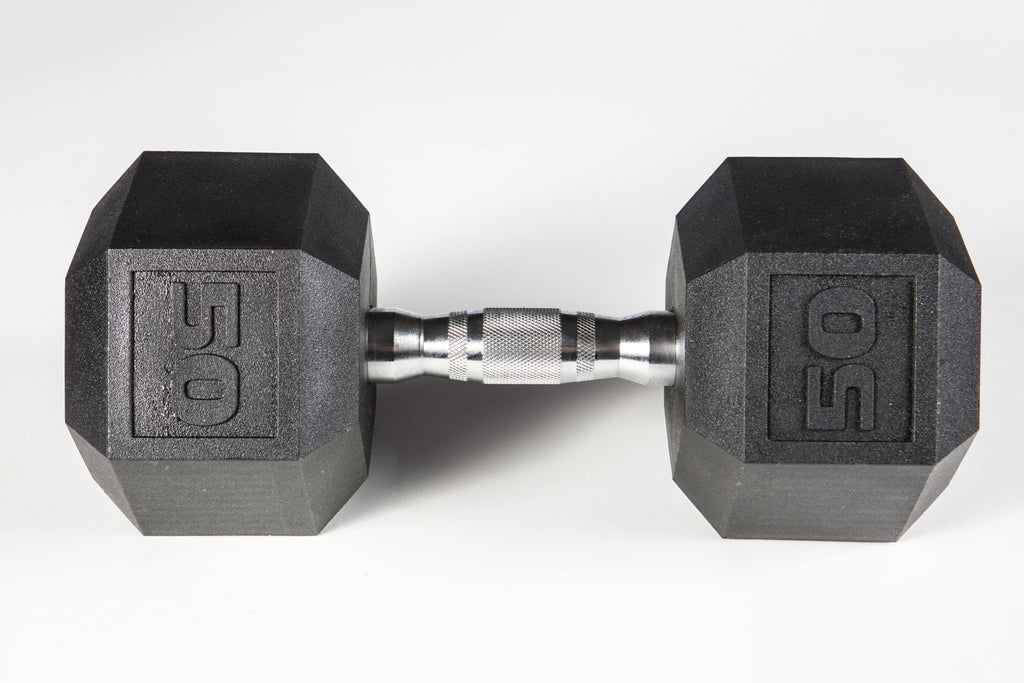 YORK® PVC Hex Dumbbell - Chrome Ergo Handle