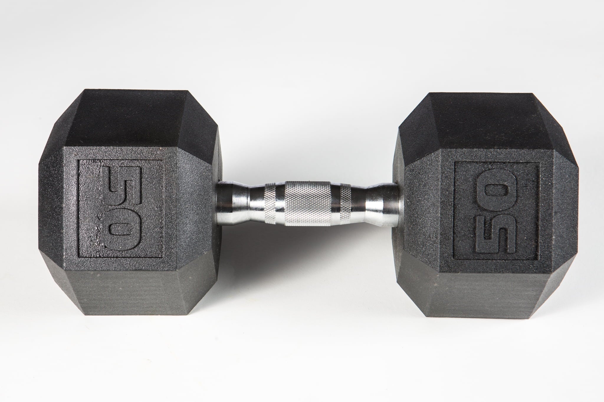 YORK® PVC Hex Dumbbell - Chrome Ergo Handle