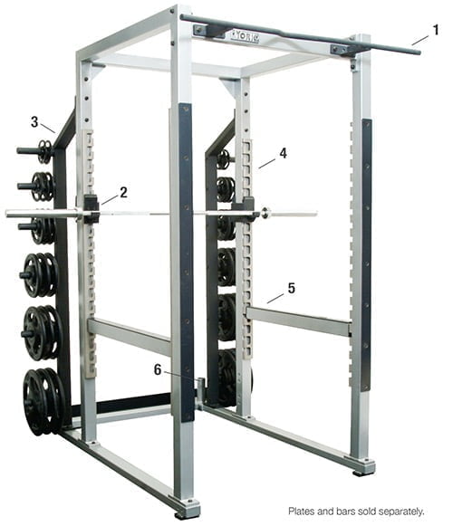 YORK® STS Power Rack w/ Hook Plates