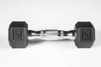 YORK® PVC Hex Dumbbell - Chrome Ergo Handle