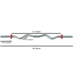 YORK® Tubular Spin Lock Curl Bar w/ Collars
