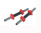 YORK® 15" Tubular Spinlock Dumbbell Handles w/ Red Collars