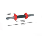 YORK® 15" Tubular Spinlock Dumbbell Handles w/ Red Collars