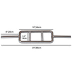 YORK® Chrome Triceps Bar w/ Fixed Inner Collars