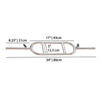 YORK® 34" Triceps Tubular Bar w/ Spring Clip Collars