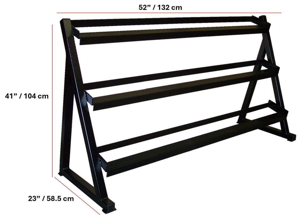 YORK® 3-TIER ANGLE Dumbbell Rack