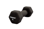 YORK's 6 lb Black Neoprene Dumbbell