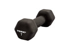 YORK's 7 lb Black Neoprene Dumbbell