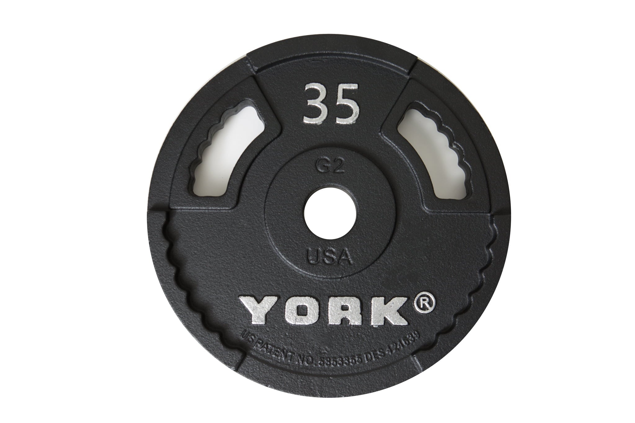 YORK® 2" G-2 Cast Iron Olympic Weight Plate