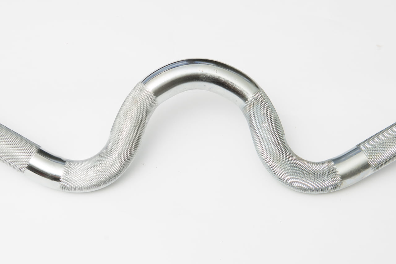YORK® Chrome Spin-Lock Super Curl Bar w/ Spin-Lock Collars