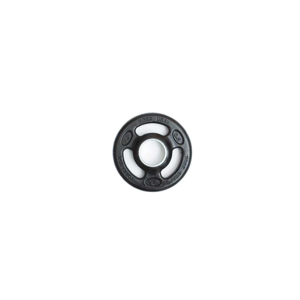 YORK® 2" Iso-Grip Rubber Encased Steel Olympic Plate