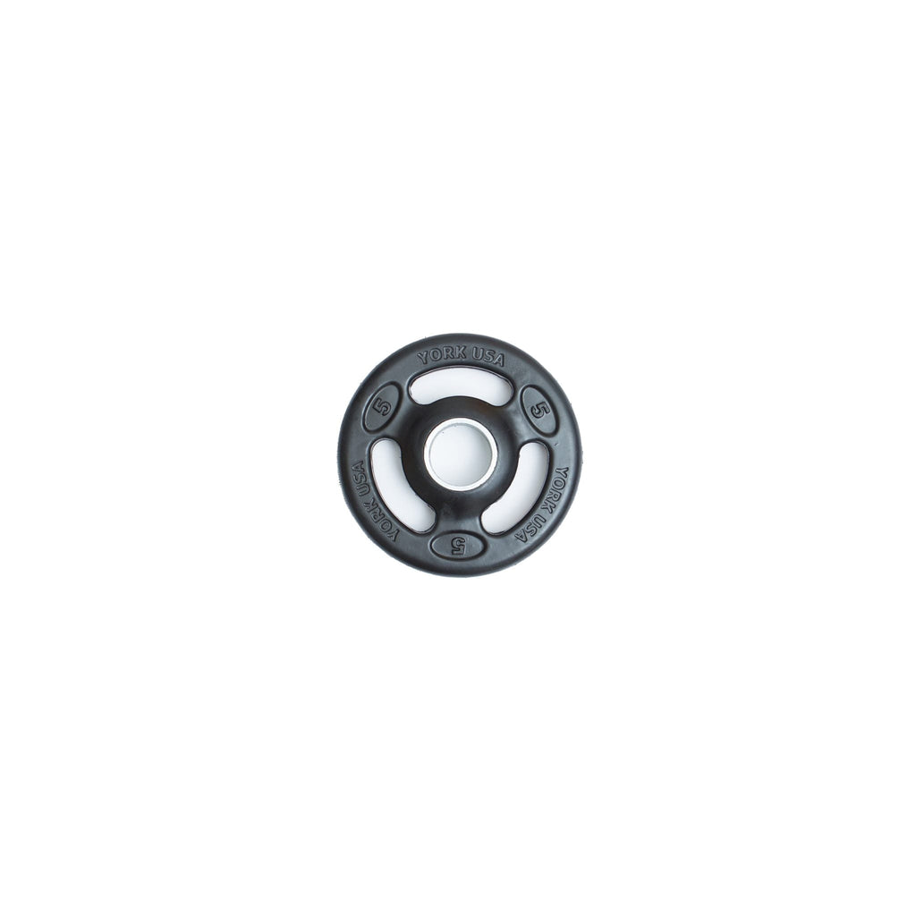 YORK® 2" Iso-Grip Rubber Encased Steel Olympic Plate
