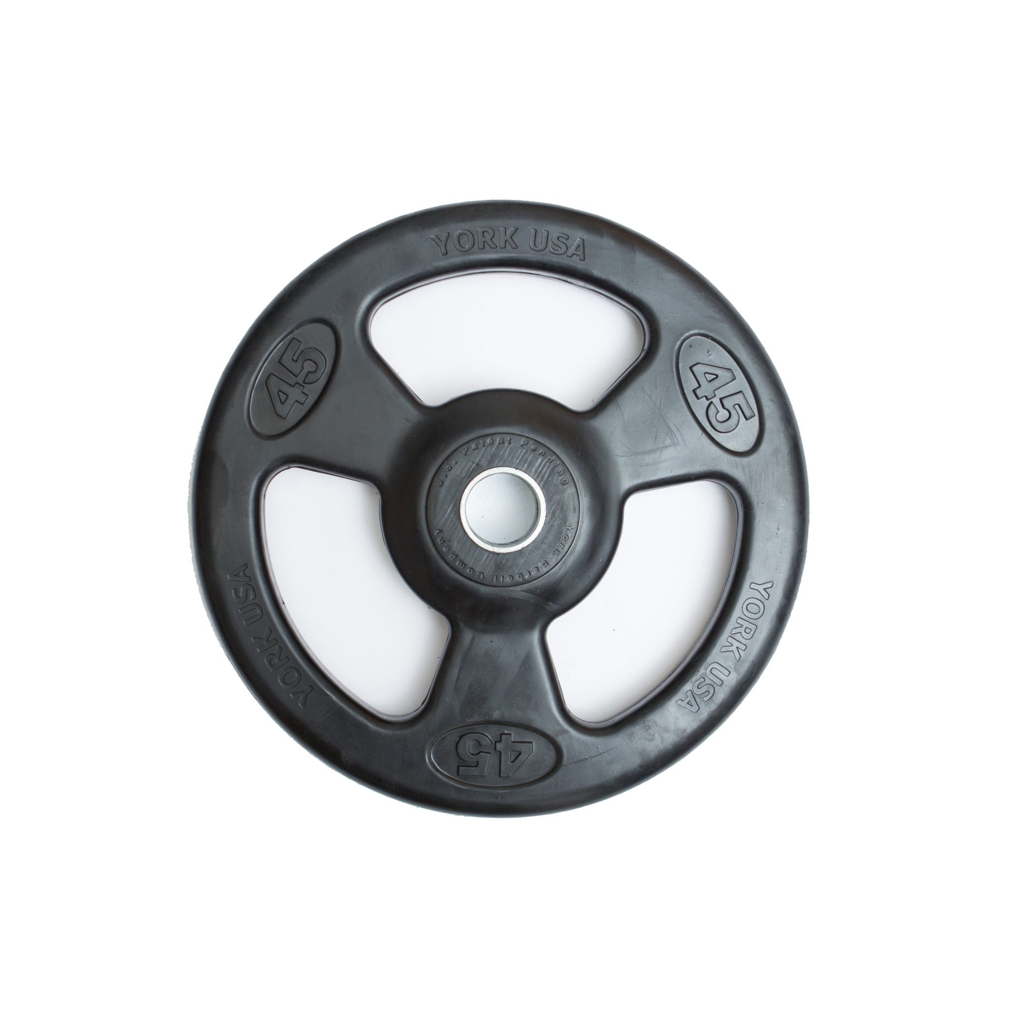 YORK® 2" Iso-Grip Rubber Encased Steel Olympic Plate