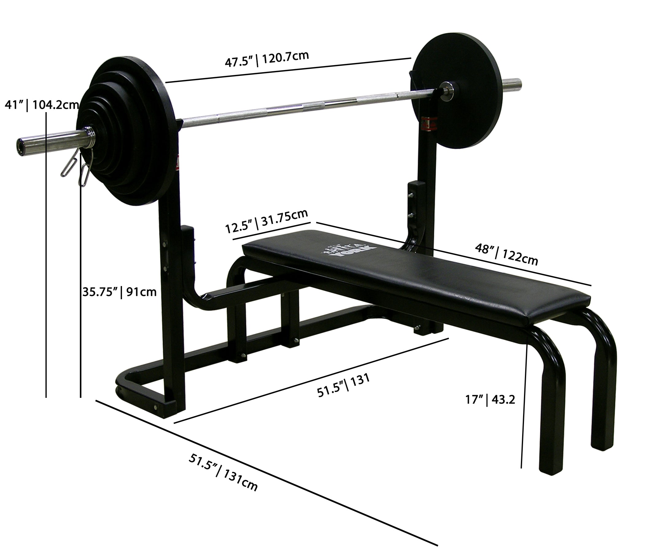 YORK® Delta 9201 Power Lifting Bench Press