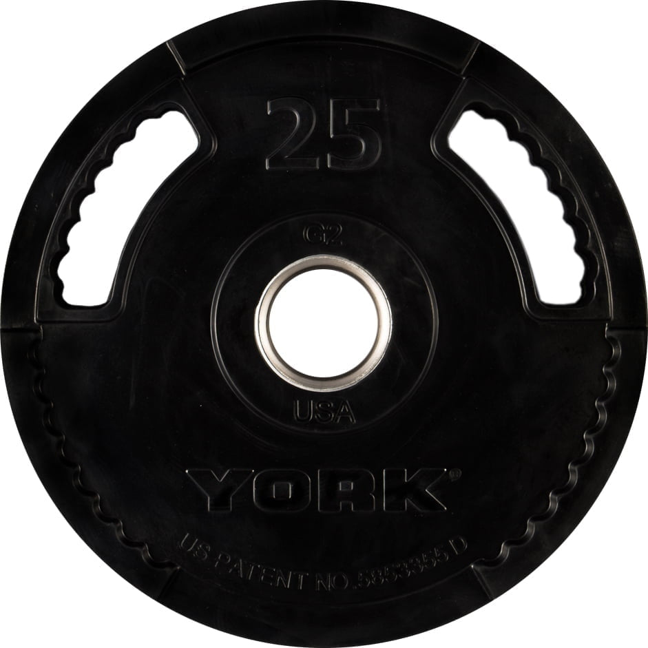 YORK® 2" G-2 Rubber Olympic Weight Plate