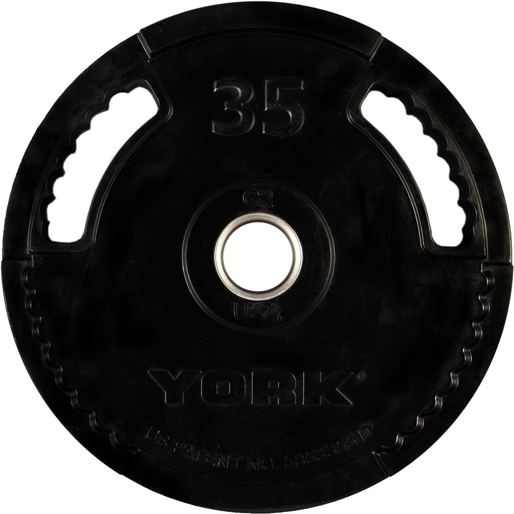 YORK® 2" G-2 Rubber Olympic Weight Plate
