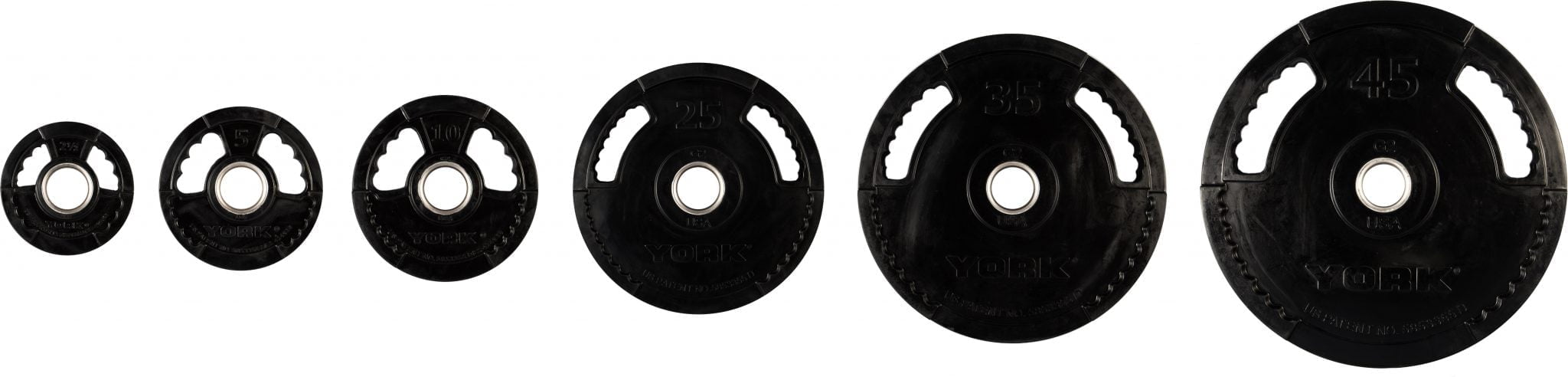 YORK® 2" G-2 Rubber Olympic Weight Plate