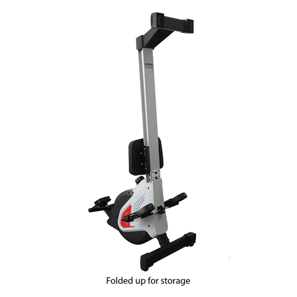 YORK Aspire 110 Rower - folded up for storage