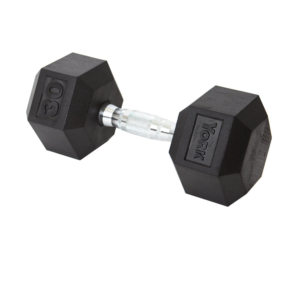 YORK® Rubber Hex Dumbbells