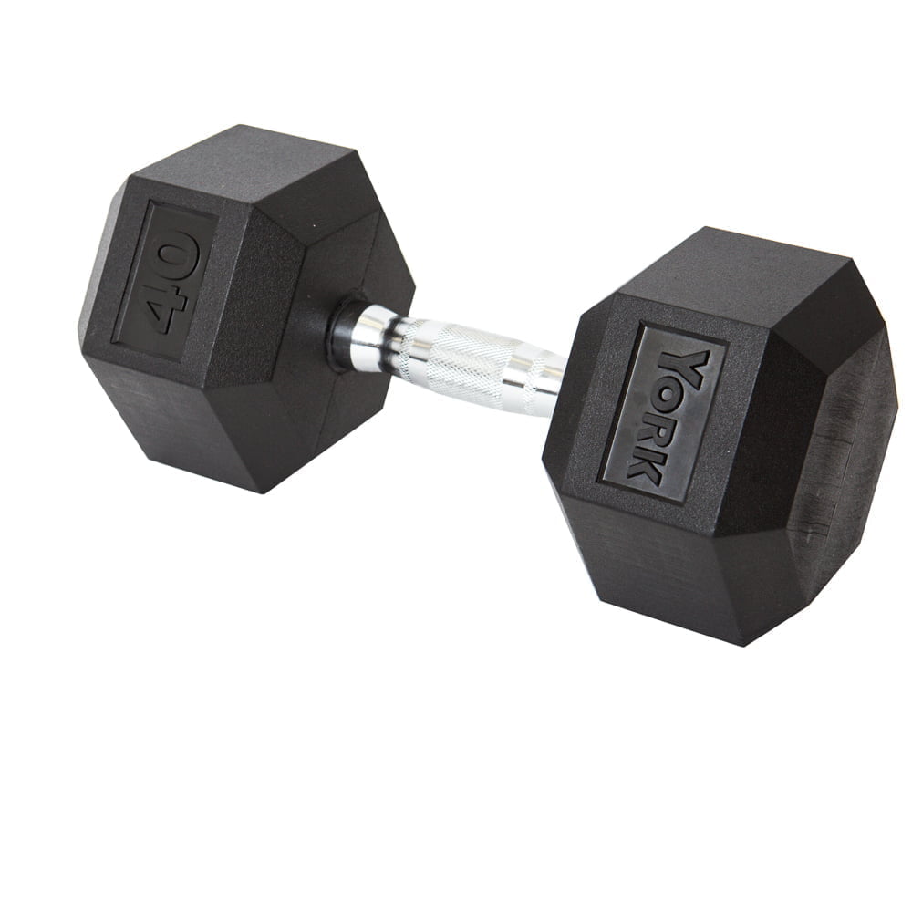 YORK® Rubber Hex Dumbbells
