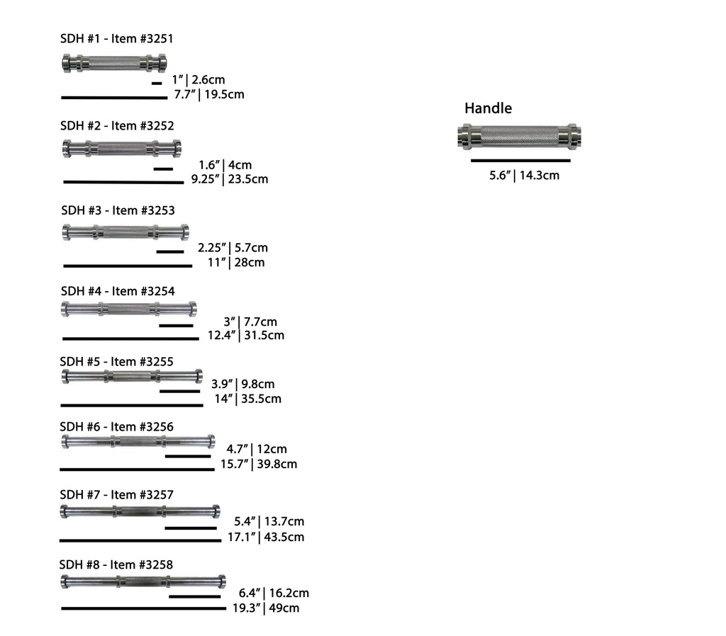 YORK® Solid Dumbbell Handles (SDH)