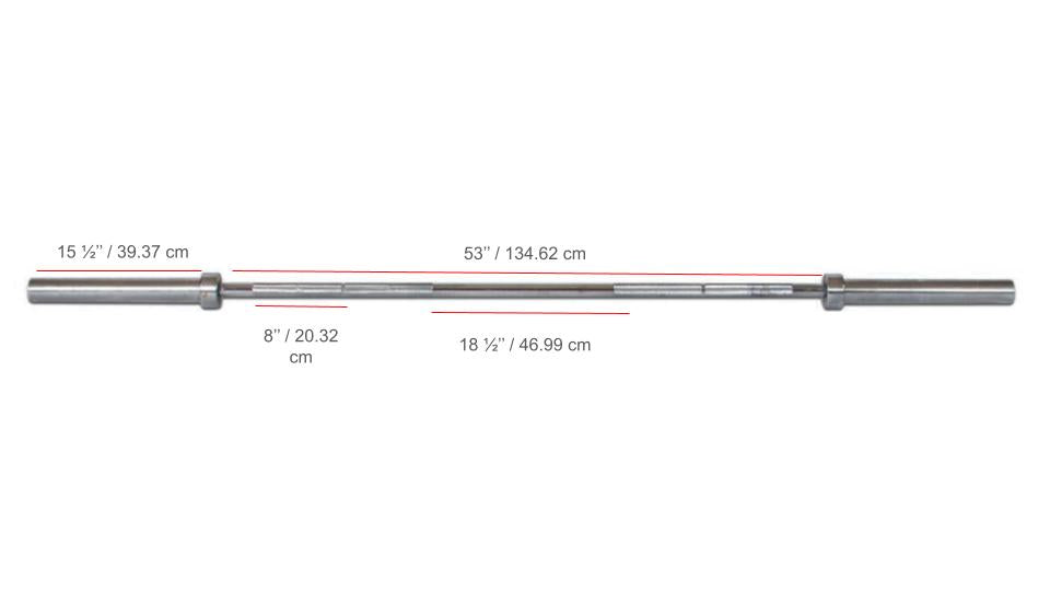 York® 7ft Olympic Chrome Bar -  700Lb Rated