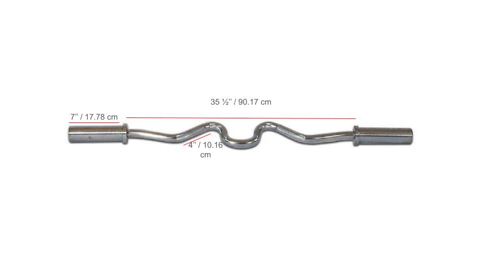 YORK® 2" Olympic Close Grip EZ Super Curl Bar