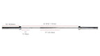 YORK® North American Chrome Olympic Training Weight Bar 28mm