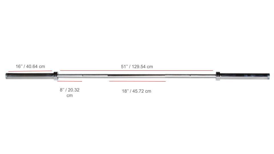 YORK® 7' International Chrome Olympic Bar  32mm