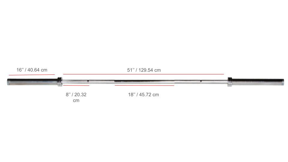 YORK® 7' International Chrome Olympic Bar - 30mm