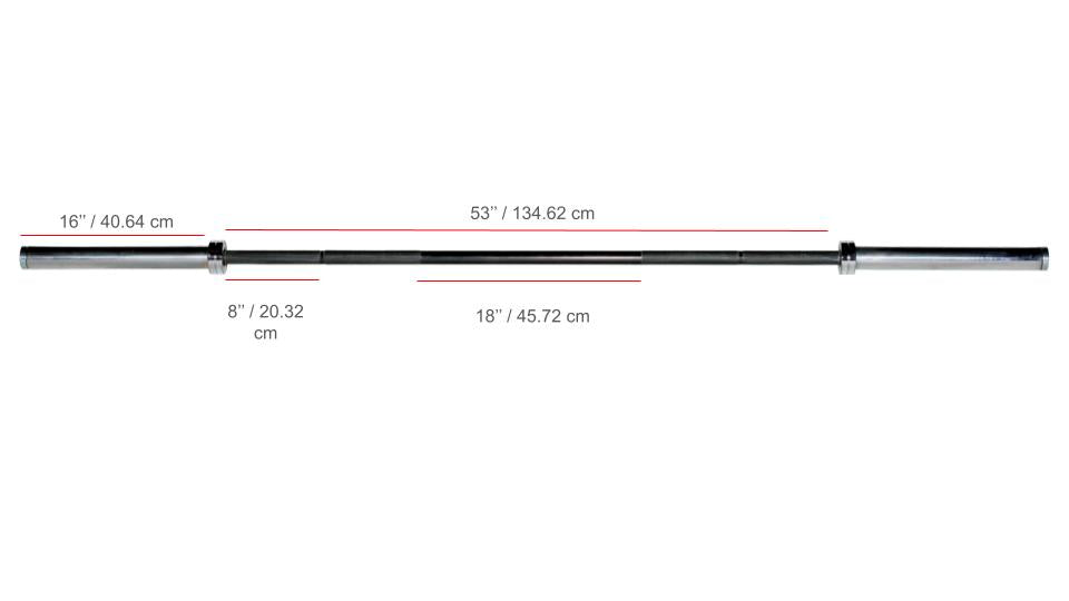 YORK® 7' International Black Oxide Bar - 30mm