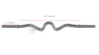 YORK® Chrome Super Curl Bar w/ Fixed Inner Collars